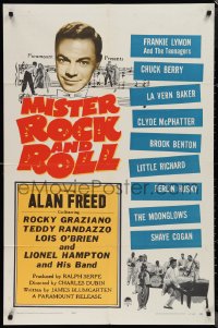 1j2065 MISTER ROCK & ROLL 1sh 1957 musicians Alan Freed, Little Richard, Chuck Berry!