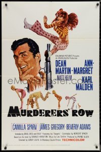 1j2068 MURDERERS' ROW 1sh 1966 art of spy Dean Martin as Matt Helm & sexy Ann-Margret by McGinnis!