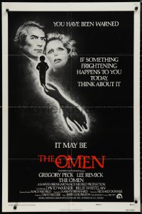 1j2091 OMEN style F 1sh 1976 Gregory Peck, Lee Remick, Satanic horror, you've been warned!