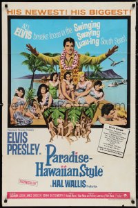 1j2097 PARADISE - HAWAIIAN STYLE 1sh 1966 Elvis in the swinging swaying luau-ing South Seas!