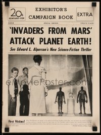 1j1742 INVADERS FROM MARS pressbook 1953 William Cameron Menzies classic, green monsters from space!