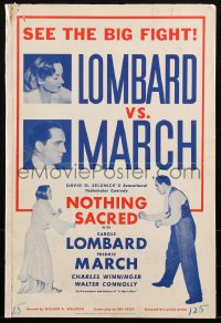 1j1693 NOTHING SACRED pressbook 1937 Carole Lombard & Fredirc March, William Wellman, very rare!