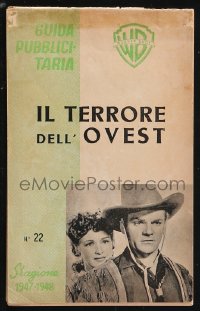 1j0320 OKLAHOMA KID Italian pressbook 1947 James Cagney, Humphrey Bogart, Rosemary Lane, ultra rare!