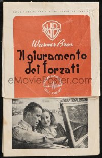 1j0321 PASSAGE TO MARSEILLE Italian pressbook 1947 Humphrey Bogart escapes prison to fight Nazis!