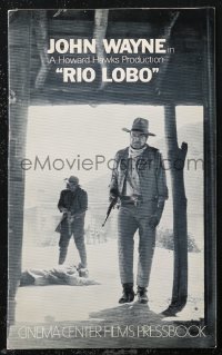 1j1767 RIO LOBO pressbook 1970 directed by Howard Hawks, John Wayne, great cowboy image!