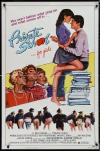 1j2107 PRIVATE SCHOOL 1sh 1983 Cates, Modine, you won't believe what goes on & what comes off!