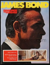 1j0540 DIAMONDS ARE FOREVER English souvenir program book 1971 Connery as Bond, country of origin!