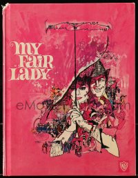 1j0559 MY FAIR LADY souvenir program book 1964 Audrey Hepburn & Rex Harrison by Bob Peak!