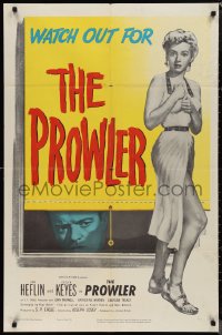 1j2108 PROWLER 1sh 1951 Joseph Losey, full-length artwork of sexy Evelyn Keyes!