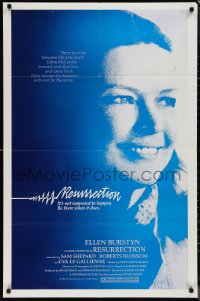 1j2123 RESURRECTION 1sh 1980 Ellen Burstyn, Sam Shepard, religious sci-fi!