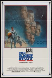 1j2127 RIGHT STUFF 1sh 1983 great Tom Jung montage art of the first NASA astronauts!