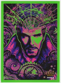 1j0203 DOCTOR STRANGE IMAX advance mini poster 2016 cool blacklight image of Benedict Cumberbatch!