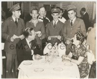 1j1449 DUMBO candid 7.25x9 still 1941 messengers sing happy premiere to Walt Disney & wife at party!