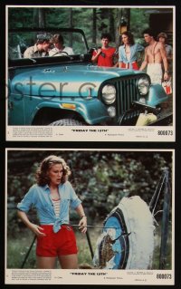 1j1636 FRIDAY THE 13th 5 8x10 mini LCs 1980 great images from the slasher horror classic!