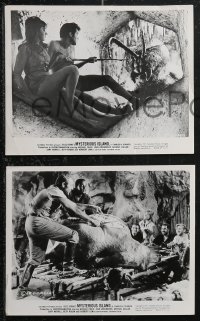 1j1610 MYSTERIOUS ISLAND 10 8x10 stills 1961 Ray Harryhausen, Jules Verne sci-fi, cool images!