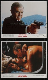 1j1615 NEVER SAY NEVER AGAIN 8 8x10 mini LCs 1983 great images of of Sean Connery as James Bond 007!