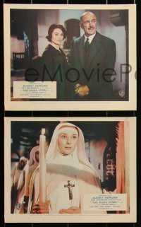 1j0184 NUN'S STORY 7 color English FOH LCs 1959 Fred Zinnemann, Audrey Hepburn, Peter Finch!