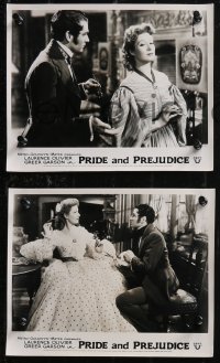 1j0176 PRIDE & PREJUDICE 8 English FOH LCs 1940 Laurence Olivier & Greer Garson, Jane Austen's novel!