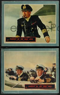 1j0163 PURSUIT OF THE GRAF SPEE 8 English LCs 1957 Powell & Pressburger, John Gregson, cool ship!