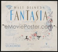 1j0153 FANTASIA English program 1941 Walt Disney musical cartoon classic, wonderful different art!