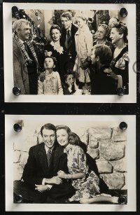 1j0102 IT'S A WONDERFUL LIFE 10 Japanese 5x7 stills 1954 James Stewart, Donna Reed, Capra, rare!