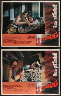 1j1277 FOG 8 LCs 1980 John Carpenter directed horror, Hal Holbrook, sexy Jamie Lee Curtis, complete!