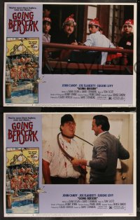 1j1282 GOING BERSERK 8 LCs 1983 John Candy, Eugene Levy & Joe Flaherty!