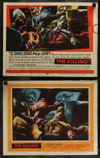 1j1293 KILLING 8 LCs 1957 directed by Stanley Kubrick, Sterling Hayden, classic film noir crime caper