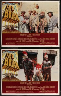 1j1298 LIFE OF BRIAN 8 LCs 1979 Monty Python, Graham Chapman, John Cleese, Jones, Idle, Palin!