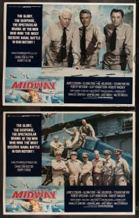 1j1306 MIDWAY 8 LCs 1976 Charlton Heston, Henry Fonda, WWII naval battle!