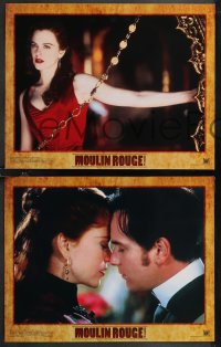 1j1310 MOULIN ROUGE 8 LCs 2001 wonderful images of sexy Nicole Kidman & Ewan McGregor!