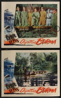 1j1386 OBJECTIVE BURMA 3 LCs 1945 cool images of Errol Flynn leading World War II commandos!