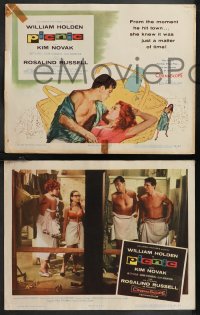 1j1320 PICNIC 8 LCs 1956 William Holden, Kim Novak, Rosalind Russell, Joshua Logan directed!