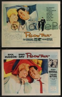 1j1321 PILLOW TALK 8 LCs 1959 bachelor Rock Hudson loves pretty career girl Doris Day, complete set!