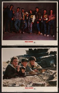 1j1325 RED DAWN 8 LCs 1984 Swayze, Howell, Sheen, Grey, with cool deleted McDonald's scenes!