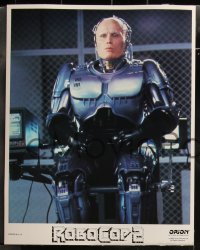 1j1329 ROBOCOP 2 8 LCs 1990 cool images of cyborg policeman Peter Weller, sci-fi sequel!