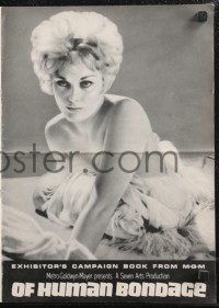 1j1758 OF HUMAN BONDAGE pressbook 1964 super sexy Kim Novak can't help being what she is!