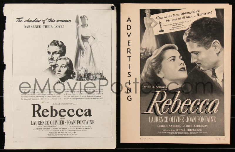 eMoviePoster.com: 1j1695 REBECCA pressbook 1940 Alfred Hitchcock ...