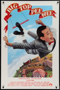 1k1105 BIG TOP PEE-WEE 1sh 1988 Paul Reubens is a hero, lover & legend, cult classic, great image!