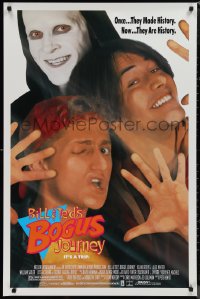 1k1106 BILL & TED'S BOGUS JOURNEY 1sh 1991 Keanu Reeves & Alex Winter, Grim Reaper, they're history!