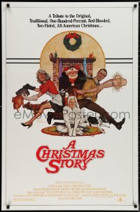 1k1127 CHRISTMAS STORY studio style 1sh 1983 best classic Christmas movie, art by Robert Tanenbaum!