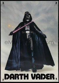 1k0244 DARTH VADER 20x28 commercial poster 1977 Seidemann, the Sith Lord w/ lightsaber activated!