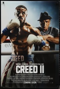 1k1131 CREED II int'l advance DS 1sh 2018 different image of Stallone as Rocky Balboa, boxer Jordan!