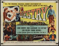 1k0895 DESTRY style B 1/2sh 1954 Audie Murphy & Mari Blanchard in the west's best loved story!