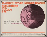 1k0939 REFLECTIONS IN A GOLDEN EYE 1/2sh 1967 John Huston, Liz Taylor, Brando & Keith!