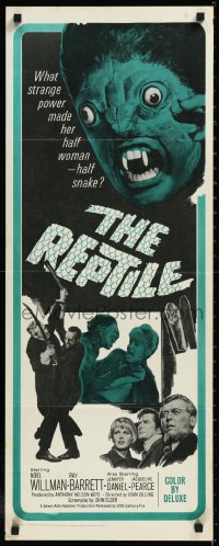 1k1038 REPTILE insert 1966 Ray Barrett & Jennifer Daniel find one of the monster's victims!