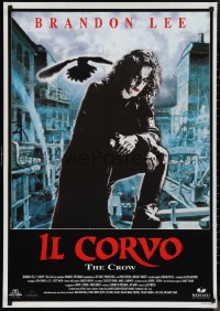 1k0665 CROW Italian 1sh 1994 Brandon Lee's final movie, believe in angels, cool image!