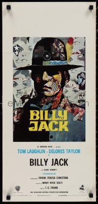 1k0682 BILLY JACK Italian locandina 1971 Tom Laughlin, wonderful artwork by Piero Ermanno Iaia!