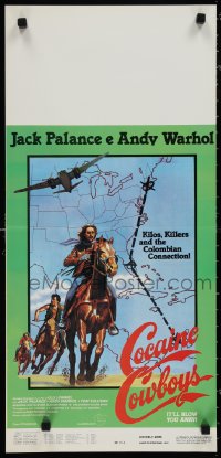 1k0688 COCAINE COWBOYS Italian locandina 1982 Andy Warhol story of kilos, killers & Colombian connection!