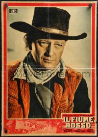 1k0758 RED RIVER Italian 19x27 pbusta R1950s completely different close-up of John Wayne!